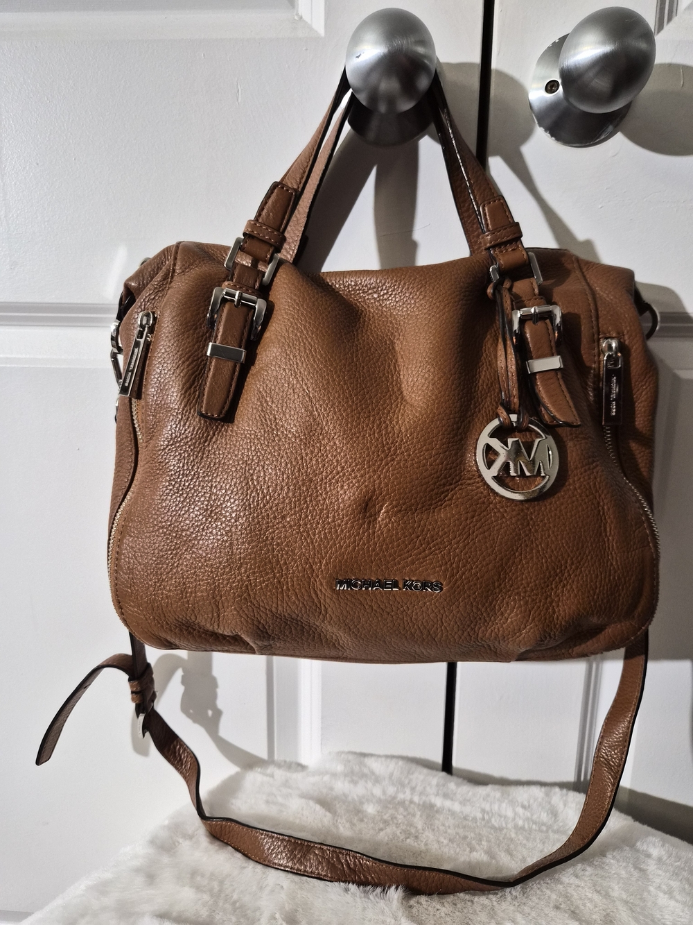 Michael Kors Brown Leather Satchel Bag